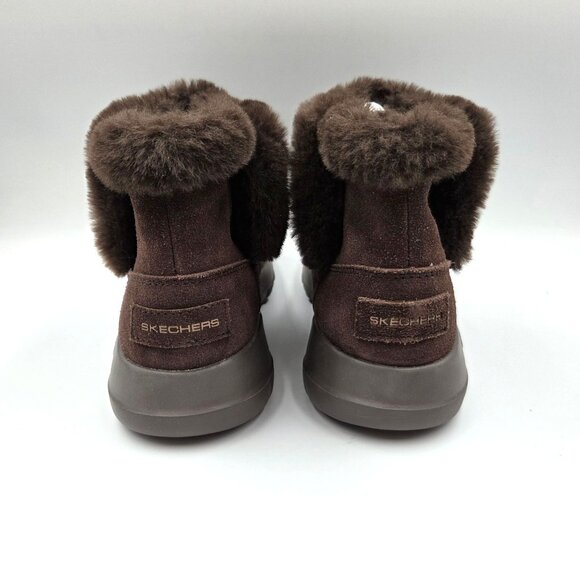 Skechers Boots Womens 6.5 Brown Suede On The Go Joy Chukka Ankle Booties - Picture 8 of 10